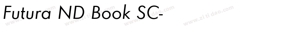 Futura ND Book SC字体转换
